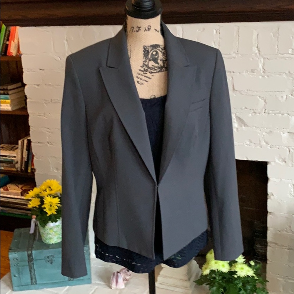 Charcoal gray business jacket